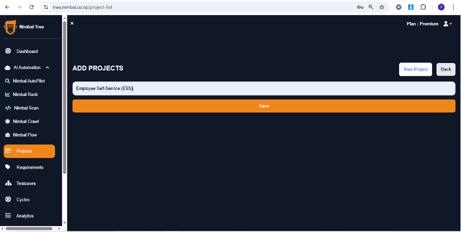 Projects screenshot 2
